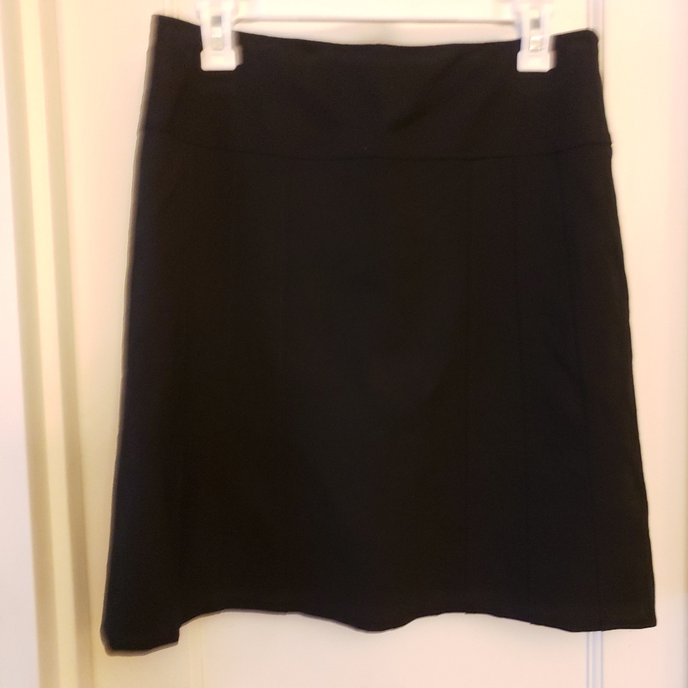 Piazza Sempione Tuck Detail Pencil Skirt Black